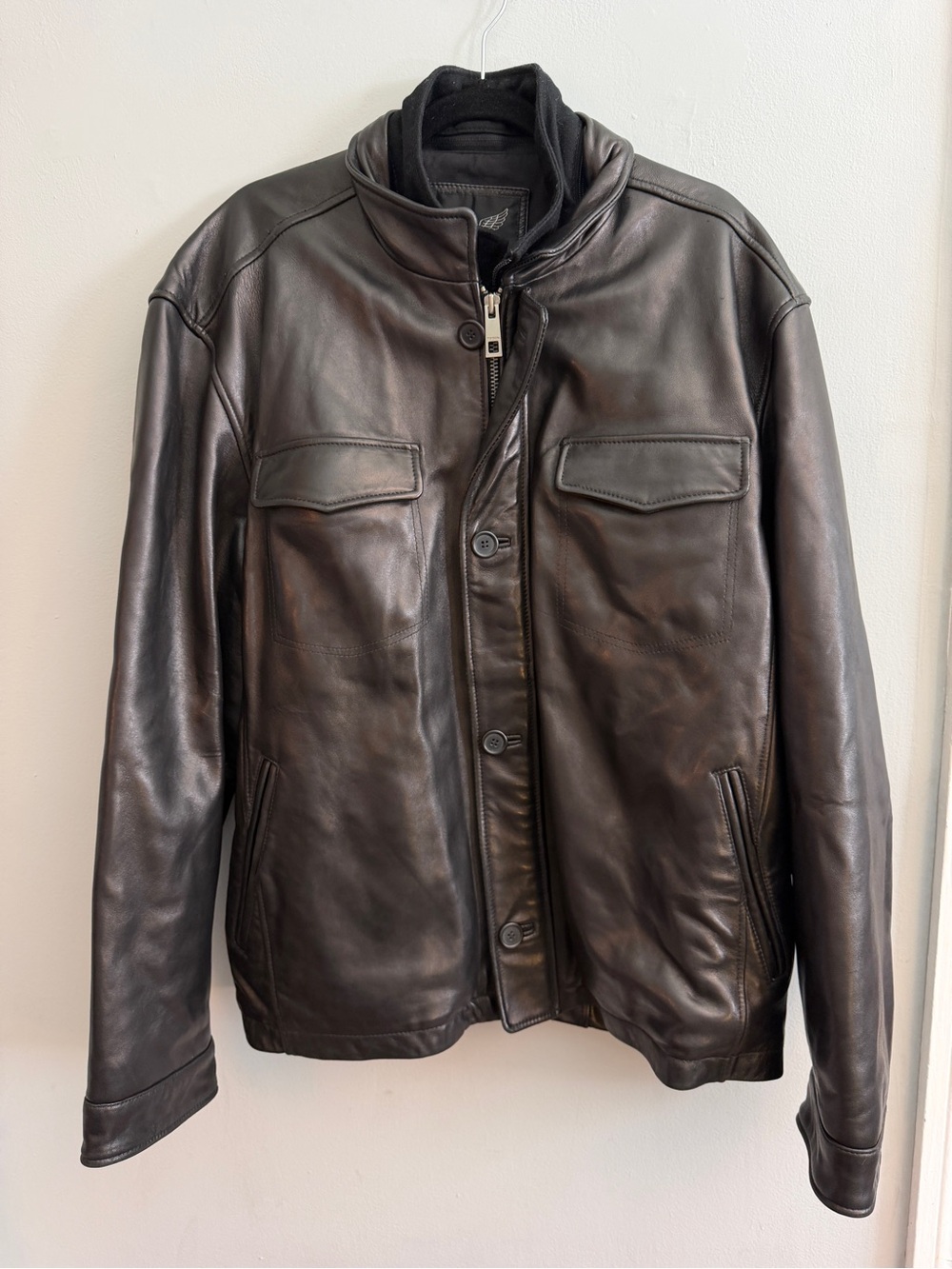 Original Top Gun Men's Leather Jacket, Size 2XL